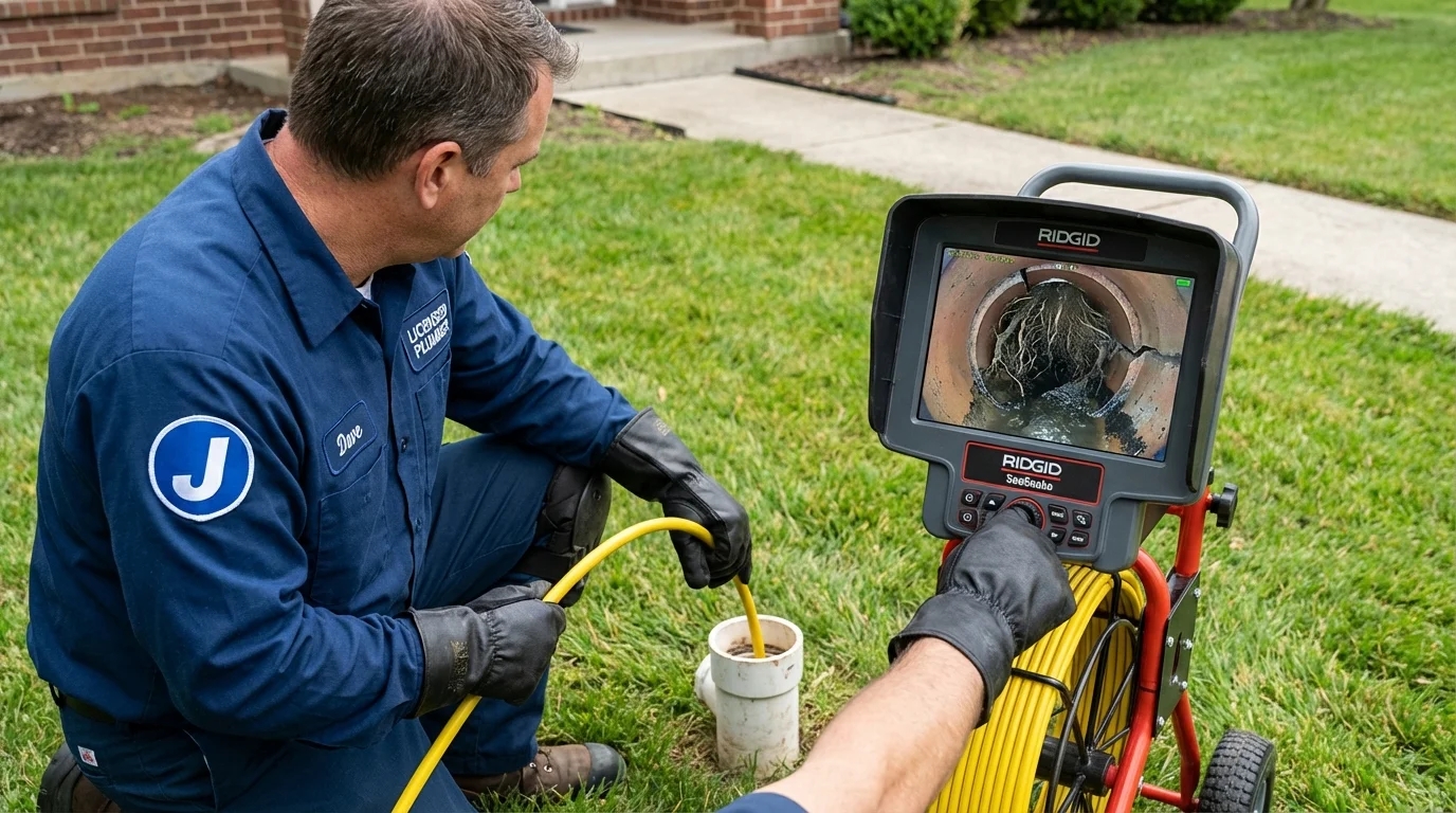 Sewer camera inspection being performed by Johns Plumbing LLC in Timmonsville